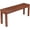 Brown, variant on Outdoor Wooden Bench, 40” Porch Bench Outdoor Backless Garden Bench, Small Outdoor Bench for Deck Patio Entryway
