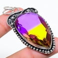 thumbnail image 2 of Natural Bi-Color Tourmaline Gemstone 925 Sterling Silver Pendant 2.56", 2 of 2