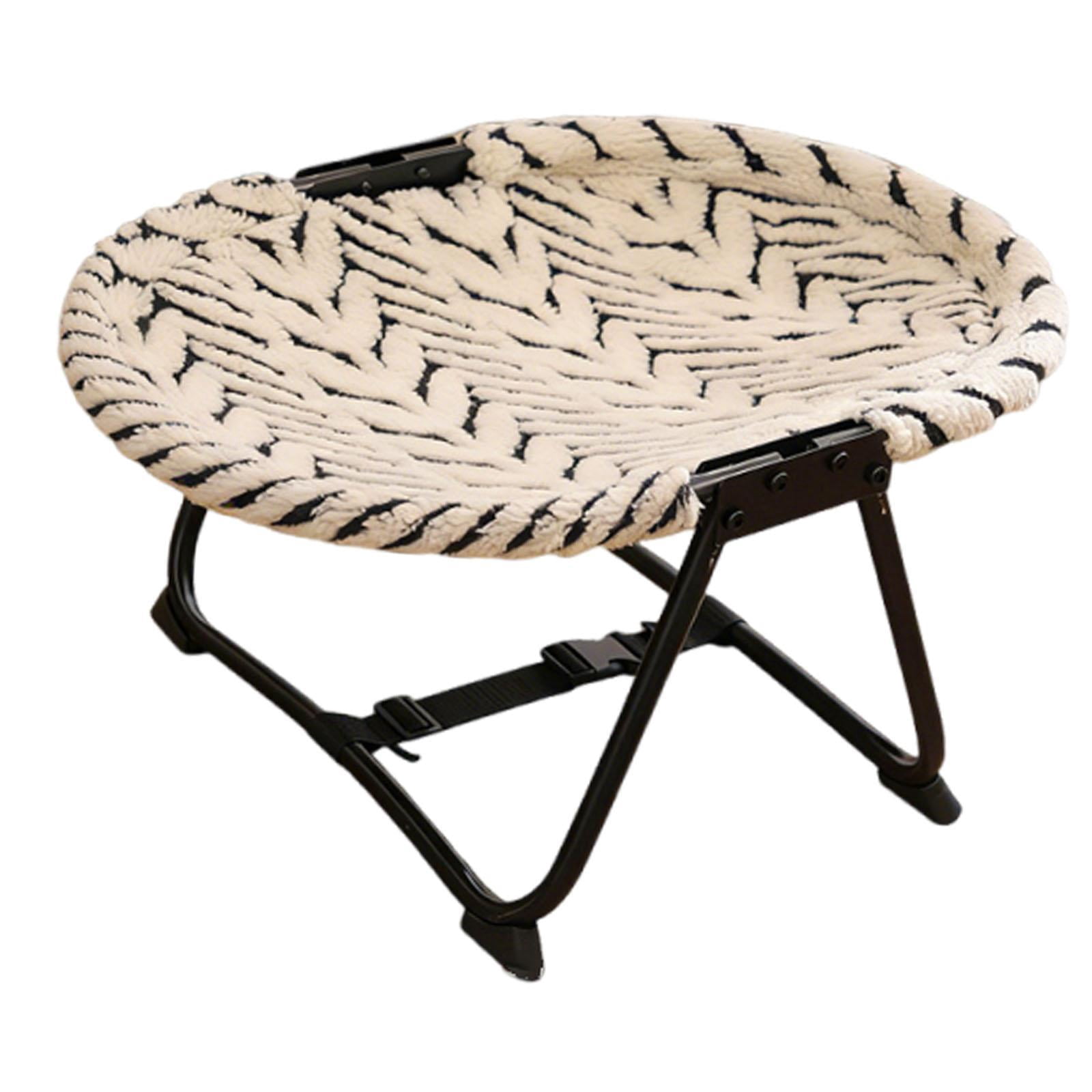 Bvdfgk Elevated Dog Bed Foldable Iron Frame Travel Sleeping Mat Pet Furniture for Small Cottons