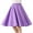 Purple - Polka Dots, variant on Women Pleated Vintage Skirt Floral Print A-Line Midi Skirts 50s Polka Dots Knee-Length Flared Swing Cocktail Party Dresses S Hot Pink - Polka Dots