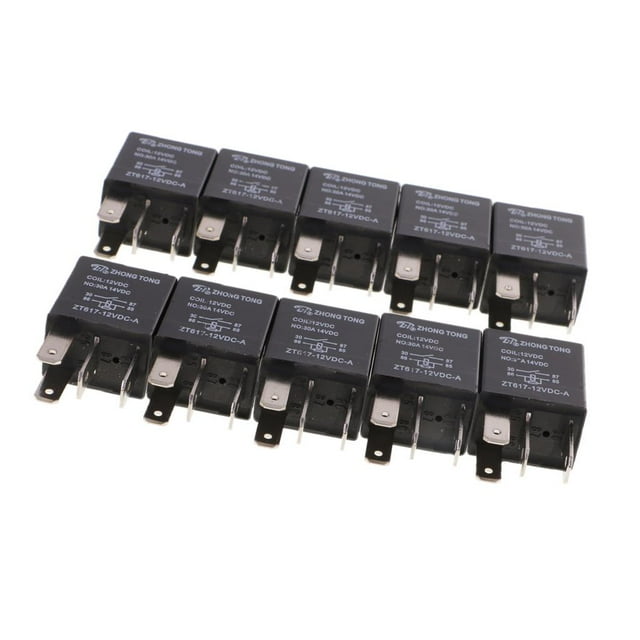 10pcs Car 30A 12V Relay for Electric Pump Light 4Pin