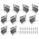 thumbnail image 1 of Uxcell 10 Pcs Soporte de Azulejos de Acero Inoxidable Color Plata Ancho Interior 0.79", 1 of 7