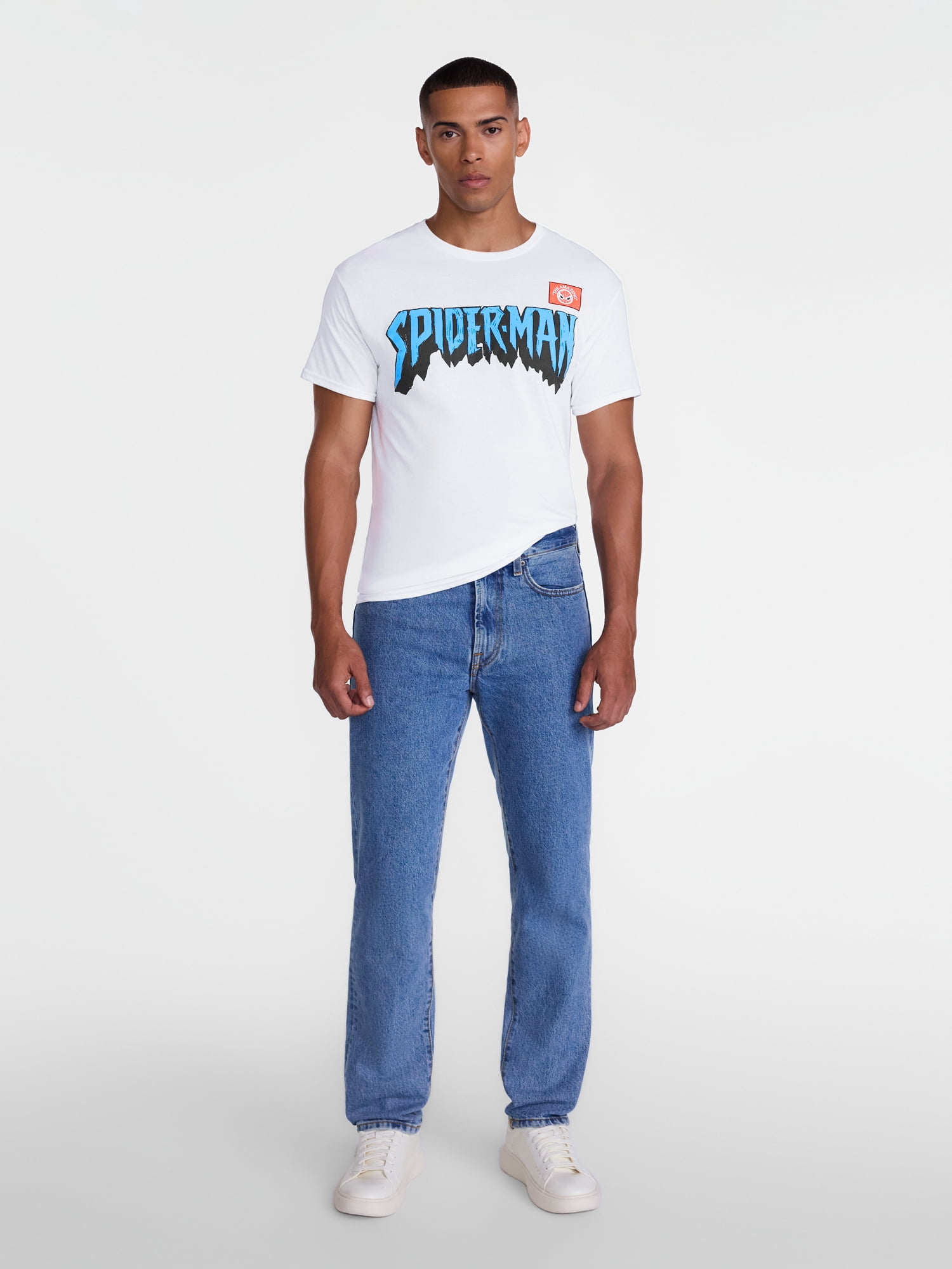 Marvel's Spider-Man Men's and Big Men's Front Back Graphic Cotton Tee, Sizes S-3XL