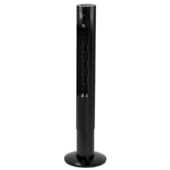 Ventilador de torre eléctrico Ventilador oscilante eléctrico portátil Control remoto silencioso Ventilador de piso sin aspas 3 modos de velocidad del viento Temporizador 12H Dormitorio Oficina