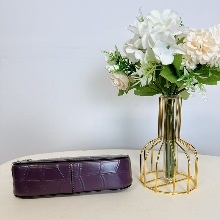 Coach CN382 Nolita 19 IN Amethyst Crocodile-Embossed Leather w