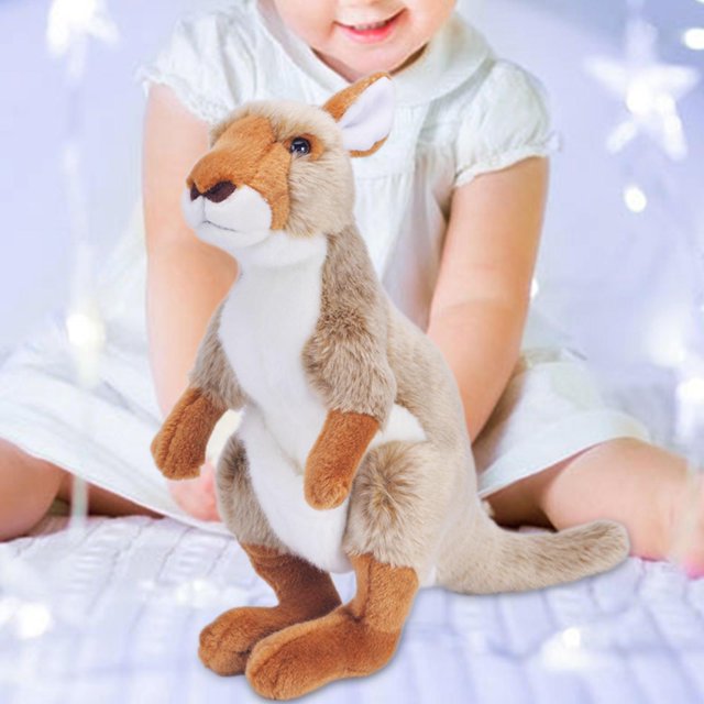 Muñeco de Canguros Suave, Juguete de Peluche, Regalos de Cumpleaños de Animales Salvajes, Regalos de Navidad, Juguetes de Muñeca, para Niños, Niñas, N