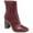 Wine, variant on Journee Collection Womens Brielle Faux Leather Stacked Heel Mid-Calf Boots