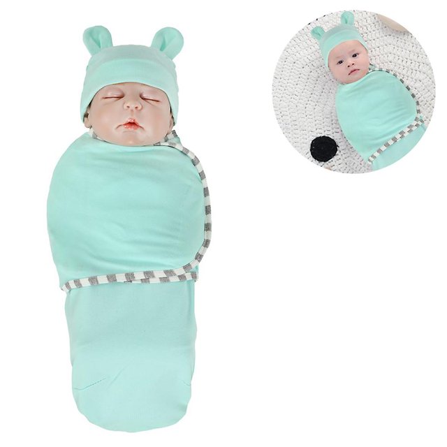 Swaddle Blanket, Baby Swaddle Wrap para bebé (0-3 meses) oso de fresa Hogar