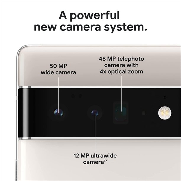 Refurbished Google Pixel 6 Pro 5G - 128GB – Stormy Black – 50MP