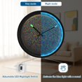 thumbnail image 5 of Indoor 12' Voice-Activated Luminous Decoration Wall Clock With LED Night Light A Sphere Made Of Tiny, 5 of 8
