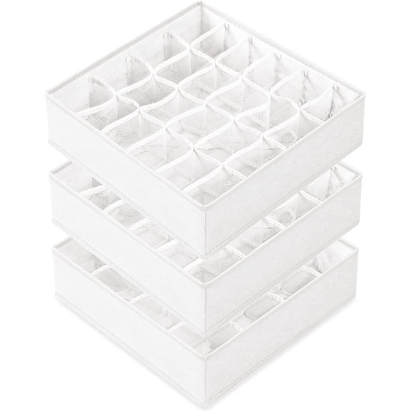 Paquete de 6 separadores organizadores de cajones para ropa de bebé, organizadores de clóset y almacenamiento para recámara, artículos esenciales para recámara, hogar, departamento (negro)