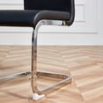 thumbnail image 7 of Sumdeal Modern Dining Chairs Set of 4,Modern Dining Chairs with Metal frame leg with High Density Sponge Leather,Dining Chairs for Dining Room,Kitchen,Living Room,Black, 7 of 7