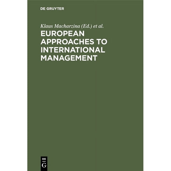 European Approaches to International Management, (Hardcover)