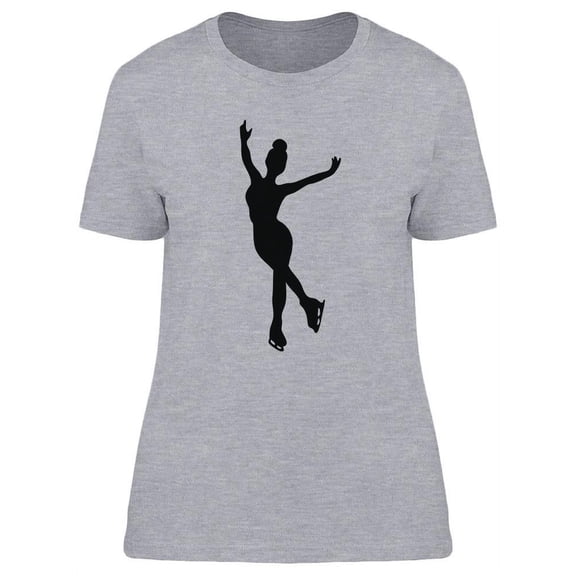 Silhouette Of A Girl On Skates T-Shirt Women -Image by Shutterstock, Female XX-Large