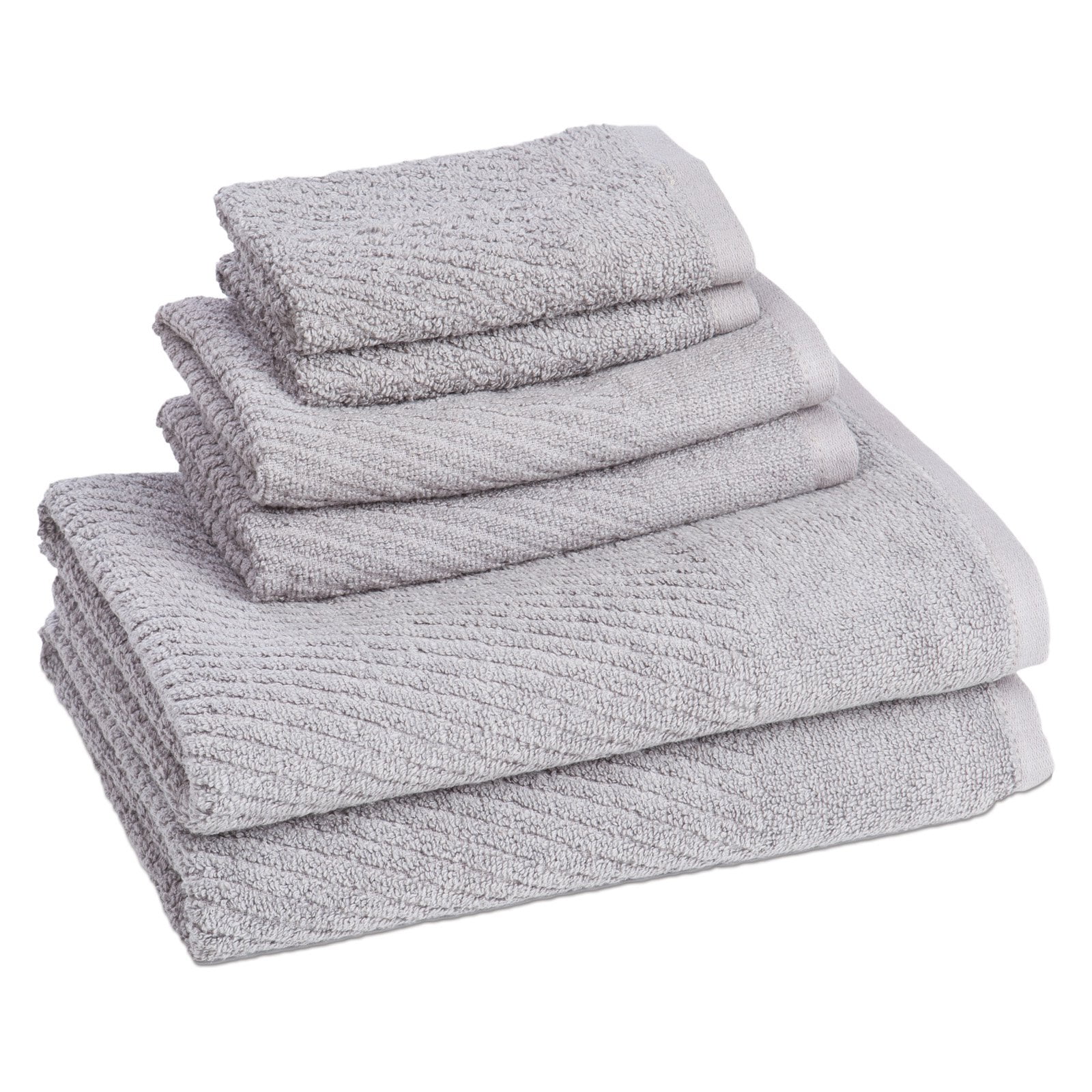 Cambridge Quick Dry 6 Piece Towel Set In Cloud Burst - Walmart.com