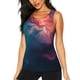 thumbnail image 1 of Balery Cosmic Paint Swirl Camiseta sin mangas estampada ligera para mujer, tops de entrenamiento sin mangas, camisetas de yoga transpirables de secado rápido.-Large, 1 of 7