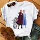 thumbnail image 3 of Camiseta de princesa Anna Frozen de dibujos animados con estampado de Elsa para mujer, camisetas Harajuku con gráfico bonito, camisetas de Hip Hop para mujer, 3 of 5