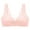Pink-1, variant on Wirefree Bras for Women ,Plus Size Front Closure Lace Bra Wirefreee Extra-Elastic Bra Adjustable Shoulder Straps Sports Bras 34B/C-44B/C, Summer