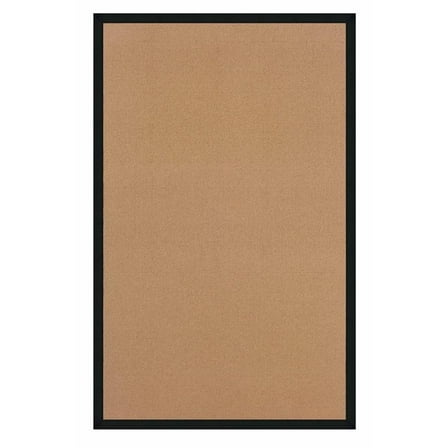 Riverbay Furniture Machine Tufted Wool 8'9"x12' Rug in Cork Brown and Black