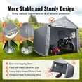 thumbnail image 6 of VEVOR Portable Shed Outdoor Storage Shelter, 8 x 14 x 7.6 ft Heavy Duty Instant Storage Tent Tarp Sheds with Roll-up Zipper Door and Ventilated Windows, 6 of 9