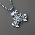 thumbnail image 3 of New Retro Nordic Style Pendant Celtic Knot Cultural Symbol Stainless Steel Titanium Steel Necklace Men s Fashion, 3 of 5