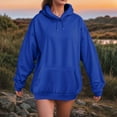 thumbnail image 2 of zaveiop Oversized Hoodies for Women 2025 Cute Hoodie Pullover Plain Basic Soft Sweatshirts Y2K Tops Fall Winter Outfits (Z1-Blue, 4XL), 2 of 4