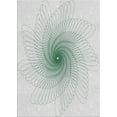 thumbnail image 1 of Ahgly Company Machine Washable Indoor Rectangle Transitional White Smoke Area Rugs, 5' x 7', 1 of 7