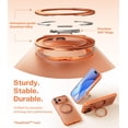 thumbnail image 4 of TORRAS O3 Fitness for iPhone 17 Pro Max Case, Fit for MagSafe with 360°Stand, Mil-Grade Protection, Camera Control, Translucent Slim, 6.9″,Cosmic Orange, 4 of 11