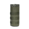 thumbnail image 2 of Water Bottle Bag Portable Backpack Mesh Hole Bottom Pouch Sport Mesh Hole Bottom Drawstring Kettle Holder Carrier Travelling Cover Protector Green, 2 of 8
