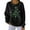 Black, variant on Women's Christmas Jesus Tree Graphic Print Sweatshirts Casual Long Sleeve Crew Neck Holiday Ribbing Pullover Tops Trendy Drop Shoulder Loose Fit Cozy Hoodless Sweatshirt White XL