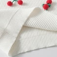 thumbnail image 4 of NAISIBABY Toddler Girls Sweater, Long Sleeve Crew Neck Pullover Cute Embroidery Fall Winter Ribble Knit Tops White 9Months, 4 of 7