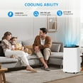 thumbnail image 3 of 14000 BTU Portable Air Conditioners, 3-in-1 Free Standing Cooling AC Unit with Heat & Built-in Dehumidifier Up to 700 Sq ft, Window Heat Pump with Remote Control, Smart/Sleep Mode 24h Timer, 3 of 7