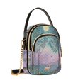 thumbnail image 7 of FORMRS Crossbody Bag for Women Quilted Travel Shoulder Cell Phone Purse with Chain Strap Handbag, Purple Forest Scene, 7 of 7