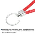 thumbnail image 3 of Uxcell 27mm Braided Leather Keychain, 8 Pack PU Woven Decoration Lanyard Strap, 3 of 5