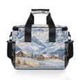thumbnail image 7 of FORMRS Insulated Cooler Bag 24 Cans Capacity Soft Leakproof Lunch Box with Side Pockets, Winter Mountain, 7 of 7