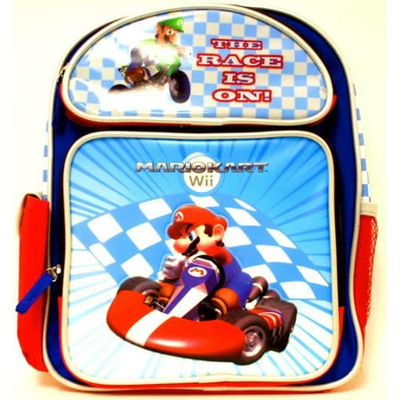 Nintendo Mario Kart Wii The Race Is On Backpack (Best Wii Vc Games)