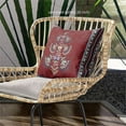 thumbnail image 2 of Mughal Buta Indoor/Outdoor Pillow in Red 26x26, 2 of 5