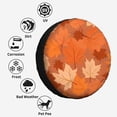 thumbnail image 4 of Vibrant Colorful Autumn Leaves Polyester Universal Spare Wheel Tire Cover Wheel Covers for Trailer RV SUV Truck Camper, 4 of 5