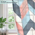 thumbnail image 4 of Yayeee Window Curtains Set of 2 for Living Room Light Filtering 63"x42", Pink Geometric, 4 of 7