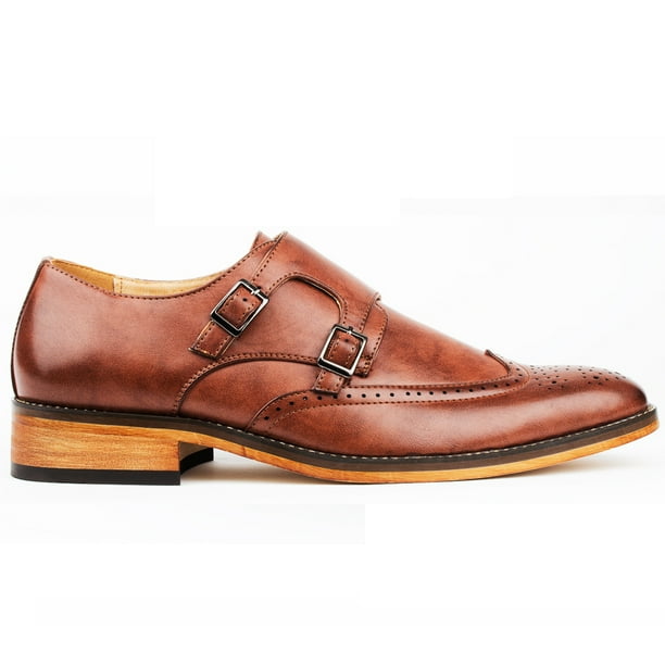 Gino Vitale Gino Vitale Men�s Monk Strap Brogue Dress
