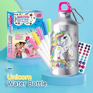 EDsportshouse Decorate Your Own Water Bottle Kits for Girls Age 4+