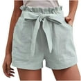 thumbnail image 2 of uublik Shorts Women Summer Savings with Pockets Super Soft Lounge Shorts Green, 2 of 5