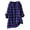 Purple, variant on Womens Button Up Plaid Shirts Loose Tunic Tops Long Sleeve V Neck Casual Blouses Plus Size Maternity Outfits (XL, Red)