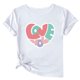 thumbnail image 1 of Camisetas de Manga Corta para Mujeres, Camiseta de Cuello Redondo Impresa de Moda, Primavera Y Verano Casual, 1 of 1