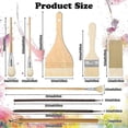 thumbnail image 4 of 9 Pcs Paint Brushes Set Different Shapes Glaze Brushes for Pottery Acrylic Watercolor Ceramic for P, 4 of 5