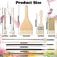 thumbnail image 4 of 9 Pcs Paint Brushes Set Different Shapes Glaze Brushes for Pottery Acrylic Watercolor Ceramic for P, 4 of 5
