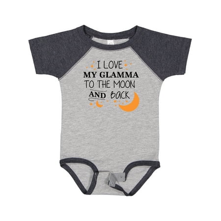 

Inktastic I Love My Glamma to the Moon and Back Gift Baby Boy or Baby Girl Bodysuit