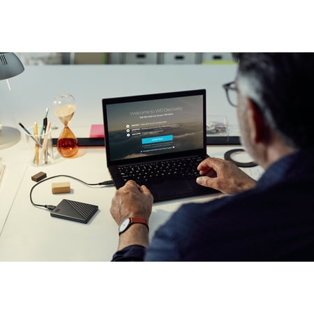 WD - My Passport 1TB External USB 3.0 Portable Hard Drive - Black