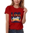 thumbnail image 2 of EGNMCR T-shirt Imprimé à Manches Courtes pour Enfants Col Rond Manches Courtes Décontracté Polyvalent pour Filles Haut en polyester, 2 of 5