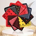 thumbnail image 2 of Retro Polkas Dot Headscarf Cotton Bandana Face for Hiphop Culture Lover, 2 of 20